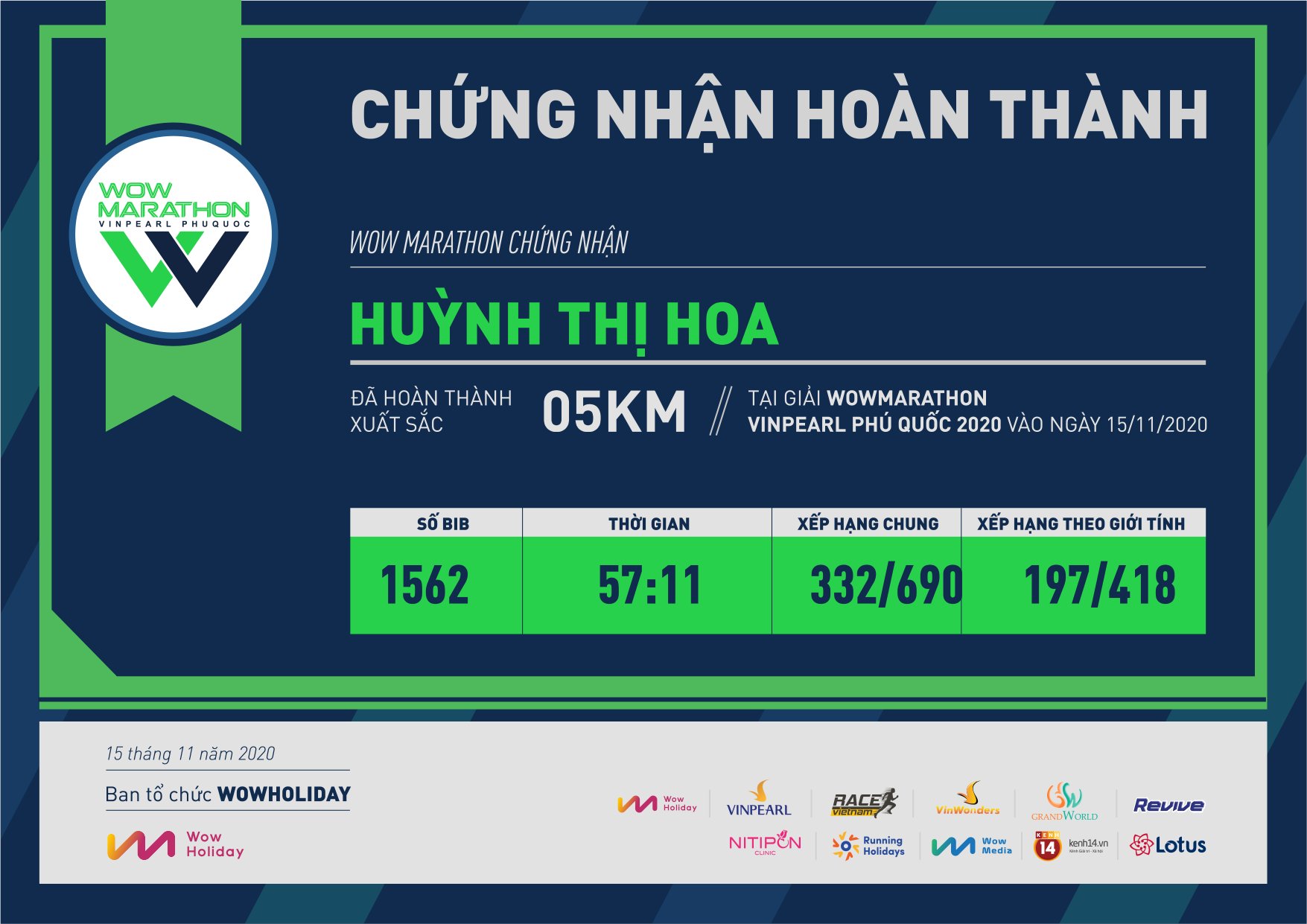 1562 - Huỳnh Thị Hoa