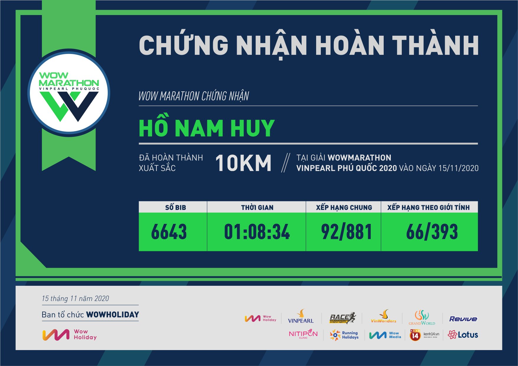 6643 - Hồ Nam Huy