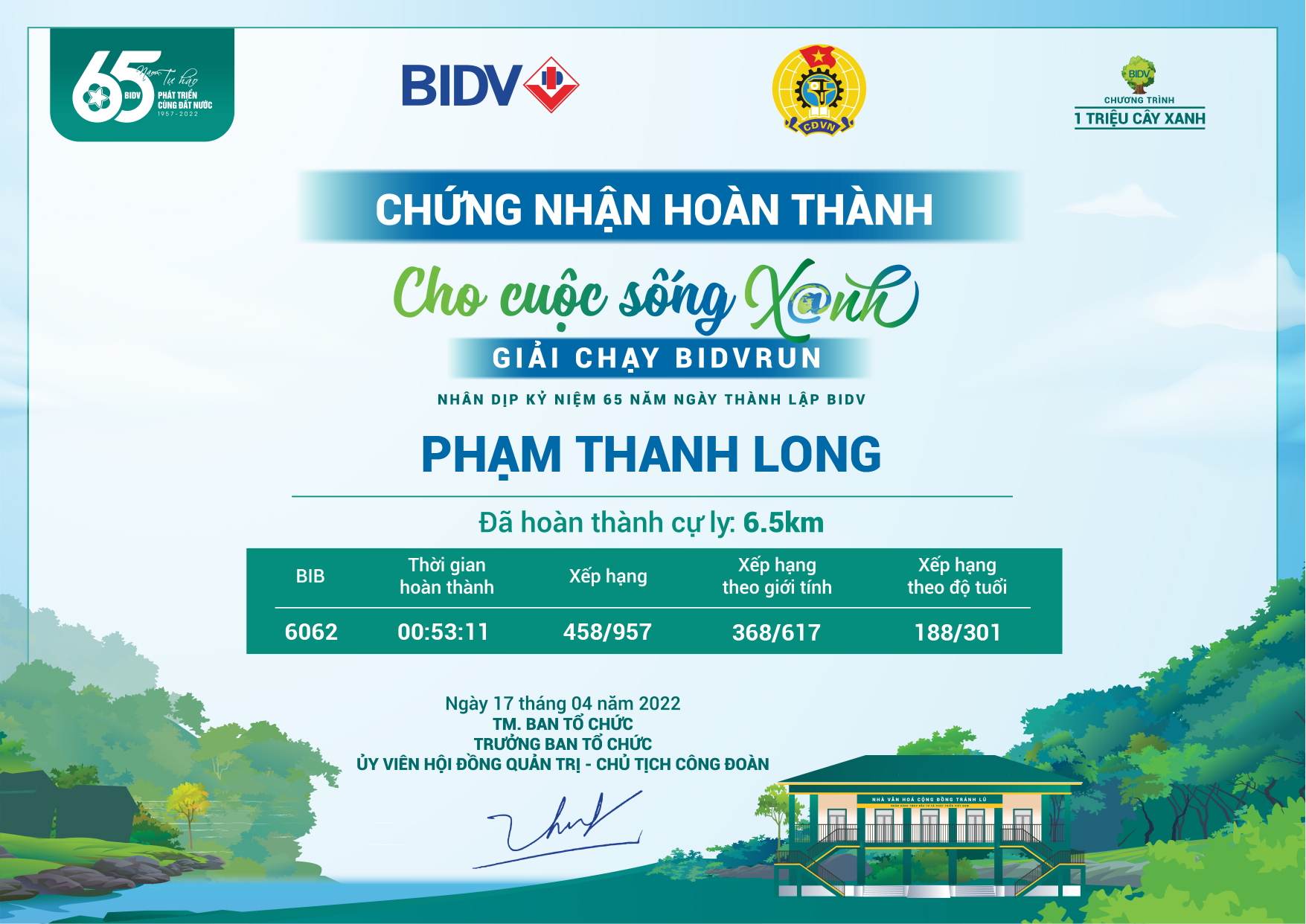 6062 - Phạm Thanh Long